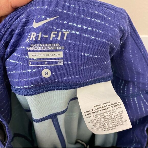 NIKE Epic Run compression Fit Womens Capri Training reflective leggings -S - Picture 8 of 12